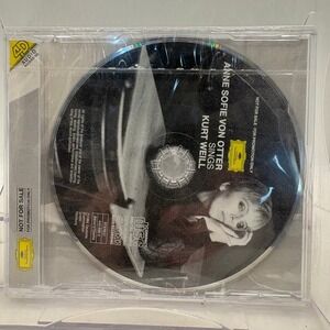 Anne Sofie‎ Von Otter Sings Kurt Weill Promo CD 445 Deutsche Grammophon 1994